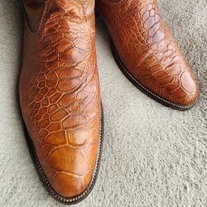 *RARE* Preban Men's Honey Colored Exotic  Boots IYKYK